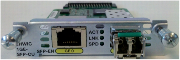 Cisco EHWIC-1GE-SFP-CU 1-Port Gigabit Enhanced High-Speed WAN Interface Card - Tested W/ 1-Year Warranty