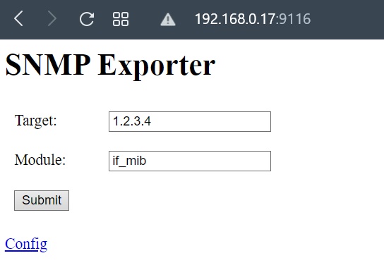 Test snmp exporter
