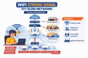 WiFi sóng mạnh nhưng mạng chậm: Nguyên nhân và cách xử lý